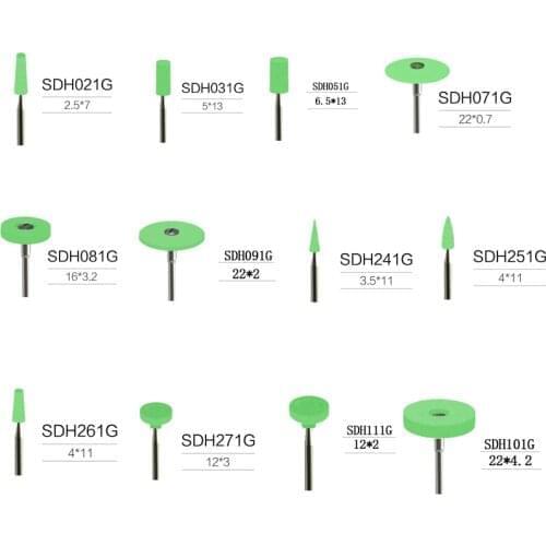 1 pcs dental lab ceramics diamond stone polish grinder Denture polishing zirconia no need water cooling Dentistry material