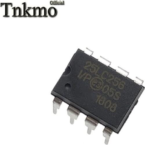 10PCS 25LC256-I/P DIP8 25LC256-IP 25LC256-I DIP-8 25LC256 Memory IC The original IC New and original