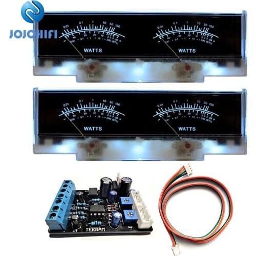 2pcs P-78WTC High Precision VU Meters + 1pcs Driver Board Head Panel DB Audio Level Tube Amplifier Power Sound Card w/Backlight