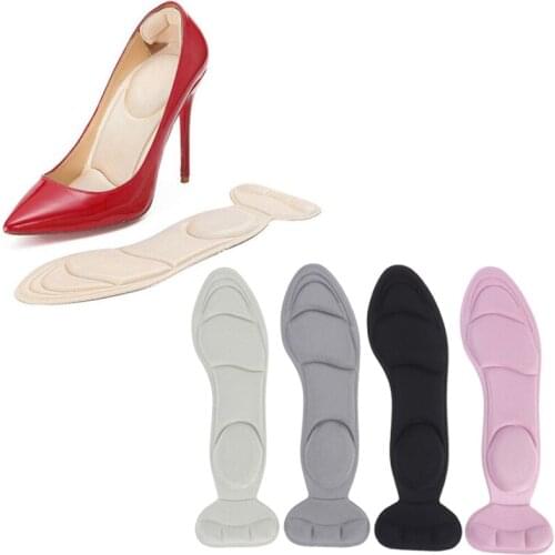 2pcs Memory Foam Insole Pad Inserts Best Sale-WT High Heel Shoes Insoles Heel Post Back Breathable Anti-slip For High Heel Shoe