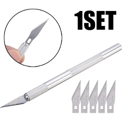 6 Blades Wood Carving Tools Metal Fruit Food Art Craft Sculpture Hobby Cutter DIY Hand Tools Chisel