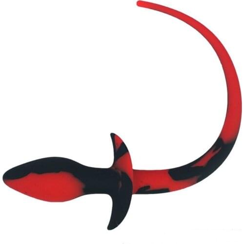 Anal plug tail butt plug silicone dog tail sex toy G-spot stimulator slave anal dilator female man gay sex game sex abuse porn