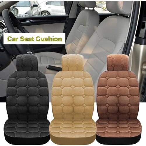 Car Warm Cushion Short Plush Cushion Binding-free Universal Car Seat Cushion Autumn Winter Auto Seat Cushion