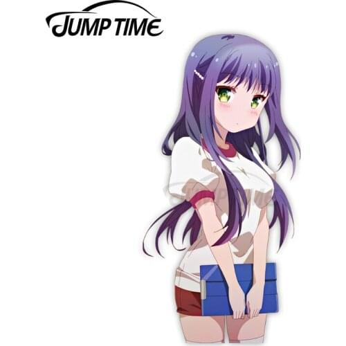 Jump Time 13 x 5.9cm For Anne Happy Hibarigaoka Ruri Car Stickers Windows Windshield Decal Personality Surfboard Car Assessoires