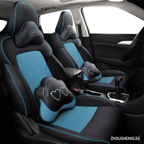ZHOUSHENGLEE custom leather car seat cover for CHANGAN CS35 CS35 plus 2012-2021 years Automobiles Seat Covers