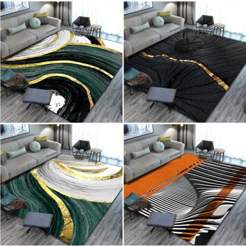 Black Series Trendy Living Room Decoration Rug Youth Bedroom Carpet Mat High Quality Non-Slip Carpet