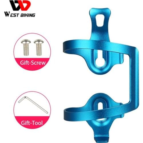 WEST BIKING Bike Water Bottle Holder Aluminum Alloy Ultralight Bicycle Water Bottle Cage Drink Botellero Cycling Accessories
