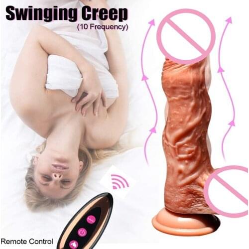 Wireless Remote Warming Peristalsis Dildo Sex Toys For Women Big Penis Liquid Silicone Goods for Adults 18 Plus High Quality