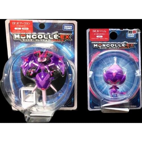 TAKARA TOMY Genuine Pokemon Poison Type ESP Naganadel and EMC Poipole Action Figure Toys