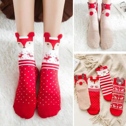 Cotton Christmas Socks Merry Christmas Decor for Home Santa Claus Gifts 2020 Christmas Ornaments Xmas Navidad 2020 New Year 2021