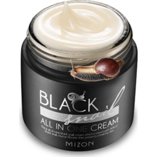 MIZON Black Snail All in one Cream 75ml Anti Wrinkle Face Cream Whitening Moisturizing Acne Scar Treatment Korea Cosmetics