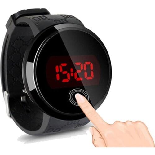 LED Touch Watch men Women Ladies Fashion Casual Quartz Watch Clock Hour waterproof Movement watches Digital silicone Wristwatch