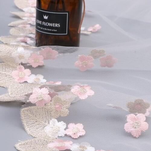 1Y Width 24CM Lace Trim Ribbons for Home Textiles Curtains Sofa Covers Cushion Embroidered Tape Trimmings Sewing Lace Fabric