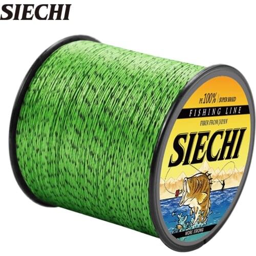 SIECHI New 9 Strands PE Fishing Line Raid Fishing Line 300M 500M 1000M Multifilament Fishing Wire Carp Fishing Line Tool