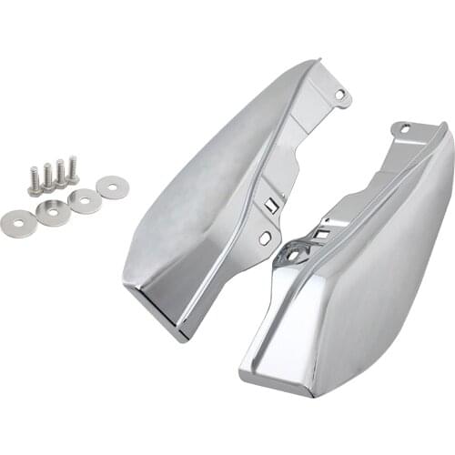 Left & Right 1Pair Heat Shield Air Deflector Trim for Harley 2009-2016 Easy Installation