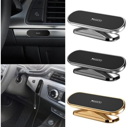 Magnetic Car Phone Holder Universal Mini Strip Shape Stand For iPhone Samsung Xiaomi Wall Magnet Smartphone Holder