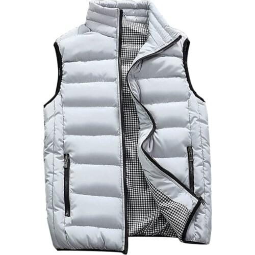 Mens Vest Casual Mens Plus Size 5XL Warm Sleeveless Jacket Men Winter Waistcoat Mens Vest Casual Coats Outwear