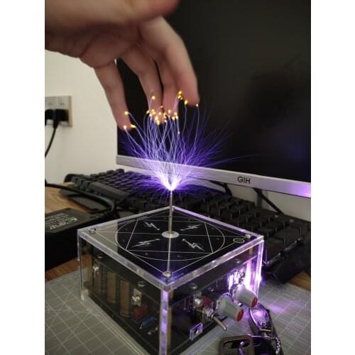 Music Tesla Coil DIY Experimental Technology Science Education Tool Artificial Lightning 10 Cm Wireless Transmission Arc Drawing