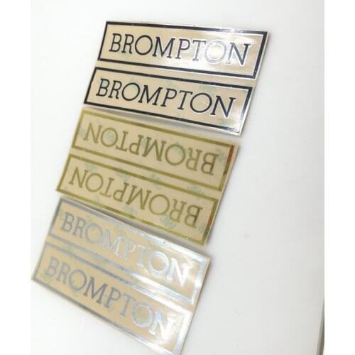 Bicycle sticker metal material for folding bicycle brompton frame decoration