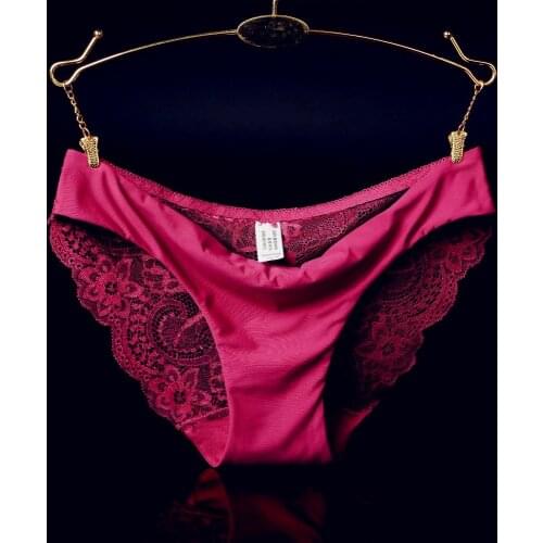 New Arrival Women Sexy Lace Panty Women Low Waist Cotton Underwear Sexy Transparent Under wear Ladies