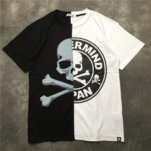 2020 New Punk High Men Fashion T Shirts Skull Monster T-Shirt Hip Hop Skateboard Street Cotton T-Shirts Tee Top #J23