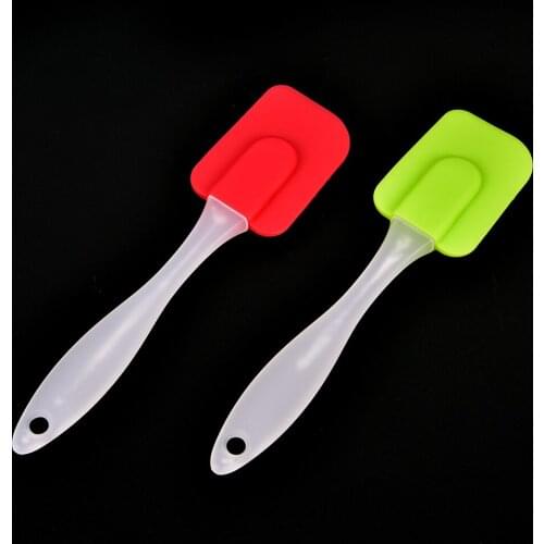 New Arrival 1pcs Food Grade Silicone Spatula Non-stick Butter Cream Spatula Pastry Scraper Bakeware Cooking BakingTools For Cake