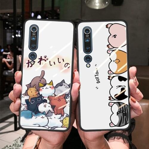 6D Patterned Glass Case For Xiaomi Mi10 Mi 10 Pro Luxury Tempered love Glass Silicone Frame Hard Cover For xiaomi mi10 mi 10