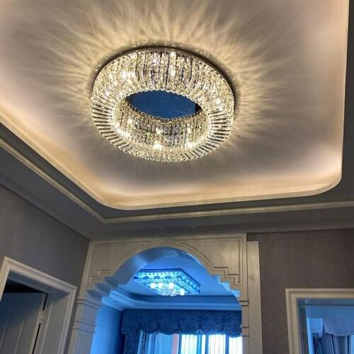 LED living room chandelier Modern Crystal Led Chandeliers Lighting Gold Led Chandelier Lamp Living Room Decor Suspension Lumina
