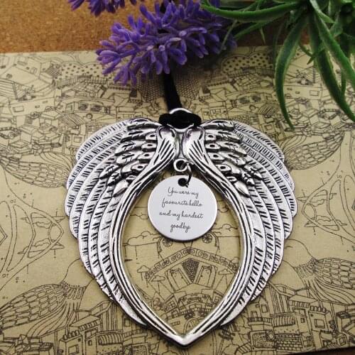 You were my favourite hello and my hardest goodbye memorial Angel loss of mom dad pet sister friend