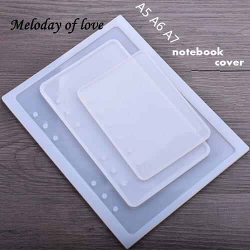 1PC A5 A6 A7 Notebook DIY Handcraft Mold Expoxy Tools resin molds for jewelry silicone molds for 3D crafts M0011