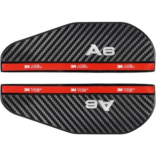 2Pcs/set Car Rain Eyebrow for Audi A6 Universal PVC Rearview Mirror Eyebrow Rain Cover