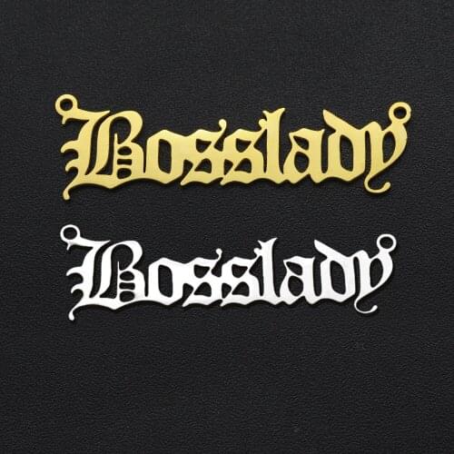 5pcs/lot 100% Stainless Steel Bosslady DIY Charm Pendant for Necklace Wholesale Top Quality OEM Order Accepted