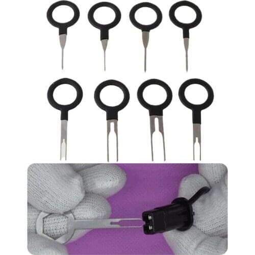 8 Pcs Car Interior Electrical Terminal Remover Key Pin Wire Extraction Pick Connector Tool Kit