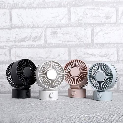 Mute fan desktop mini usb fan 4 inch small fan macaron charging small fan