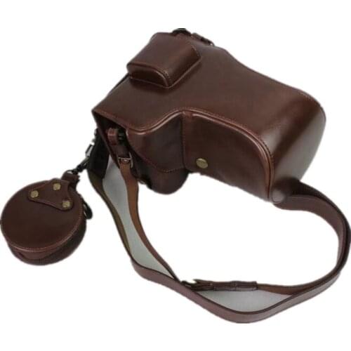 Black/Brown/Coffe Digital Camera Leather Case Cover For Sony A9 ILCE-9 A9 With Storage Bag Bottom Opening Case