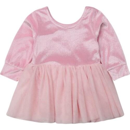 Baby Velvet Winter Tulle Bodysuit Newborn Baby Kids Girl Warm Jumpsuit Tutu Bodysuits Outfits Sunsuit 0-3T