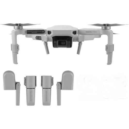 For DJI Mavic Mini RC Drone Portable Silicone Elevated Rack Foldable Heightening Landing Gears Feet Bracket