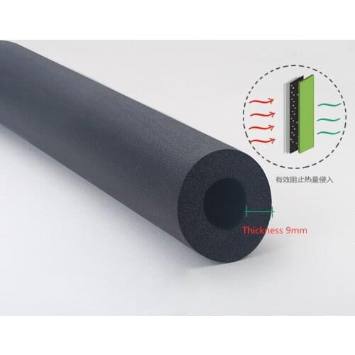 1.8M Sponge Rubber Pipe waterproof Pipeline Holder Equipment Handle Bars Thermal Insulation Tubular Protective sleeve fitting