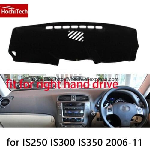 For lexus IS250 IS300 IS350 right hand drive dashboard mat Protective pad Red car-styling Interior Refit sticker Mat products