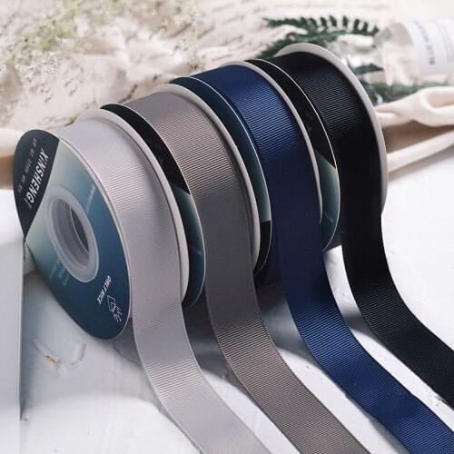 2.5cm 20yards Polyester Ribbon for Wedding Party Decorations DIY Handmade Bow Decorative Ribbon Gift Box Baking Bouquet