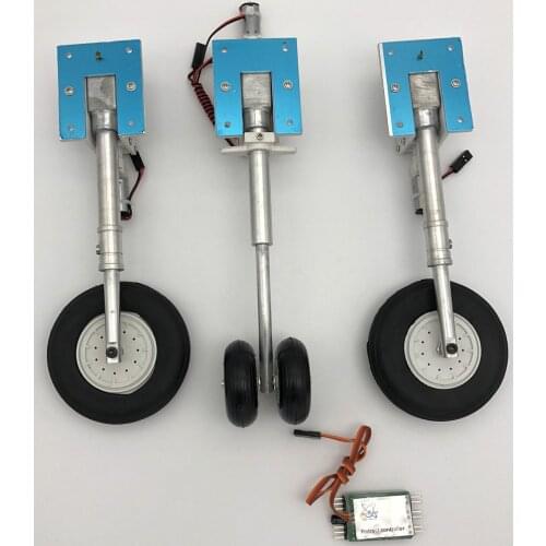 Metal retracts landing gear for Sky flight Hobby LX model RC Twin 70mm EDF plane jet T50