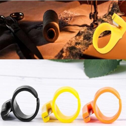 3PCS Finger Blade Needle Craft Home Plastic Thimble Sewing Ring Thread Cutter Set DIY Household Sewing Machine Accessory