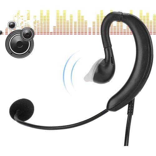 Ear-Hook Wire Control Headset USB Headphone Computer Notebook Accessory For Skype / QQ / MSN For Online Calls Game Communicate