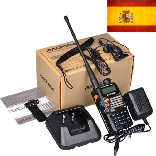 New Black Baofeng UV 5RA+Plus WalkieTalkie 136-174&400-520MHz Two Way Radio stock in spain-ship by LETTER-only 3 days recieve