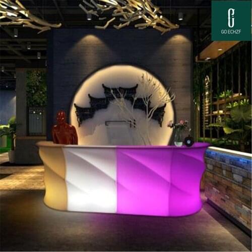 New Rechargeable Led Luminous cocktail table waterproof glowing Led bar table lighted up coffee table bar kTV disco party supply