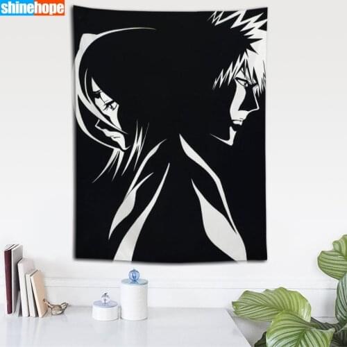 Bleach Tapestry Mandala Wall Hanging Wall Tapestry Psychedelic Farmhouse Decor Dorm Room Wall Carpet Wall Blanket