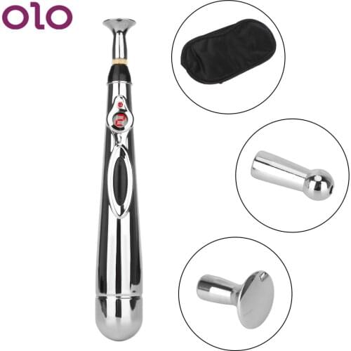 OLO Electric Shock Stick Electro Fantasy Wand Nipple Stimulator Breast Clitoris Penis Massage Sex Toys for Man Woman