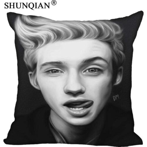 Custom Pillowcase Cover sivan troye square zipper Pillow Cover Best Gift 20x20cm,35x35cm(one side)