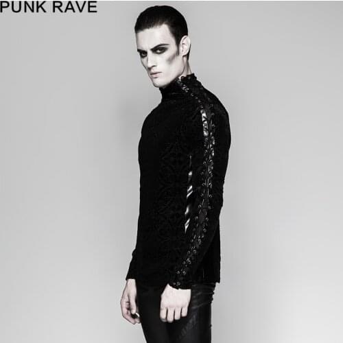 Мужские длинные футболки PUNK RAVE China At AliExpress