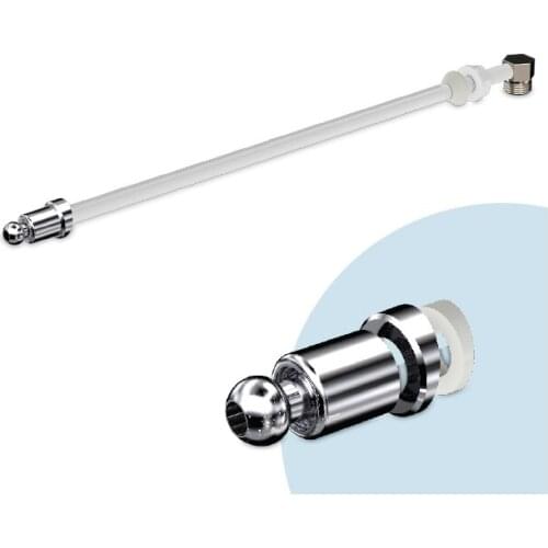 SELF CLEANING PIPE WITH ABS CHROME NOZZLE / BRASS ELBOW 340 MM